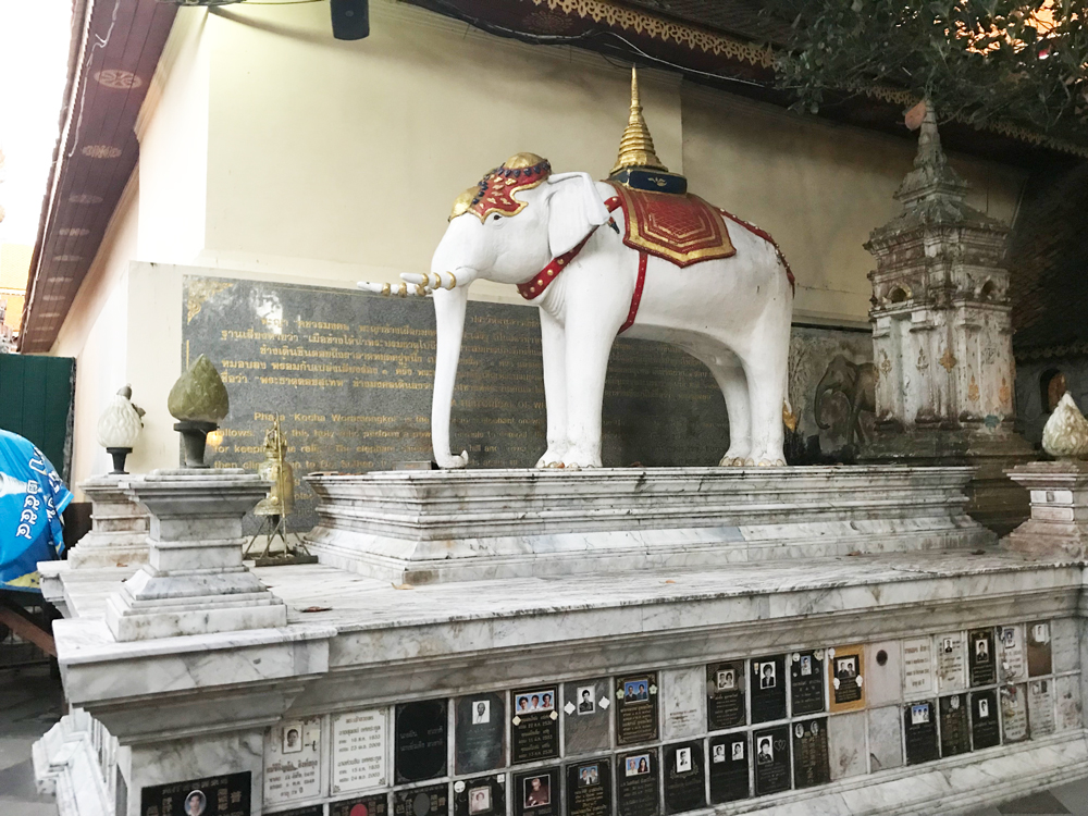 El elefante blanco de la leyenda de Chiang Mai