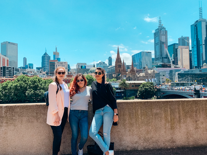 Vistas del skyline de Melbourne desde Southbank