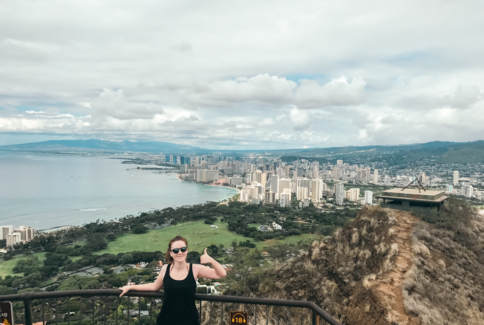 Vistas de Waikiki desde Diamond Head