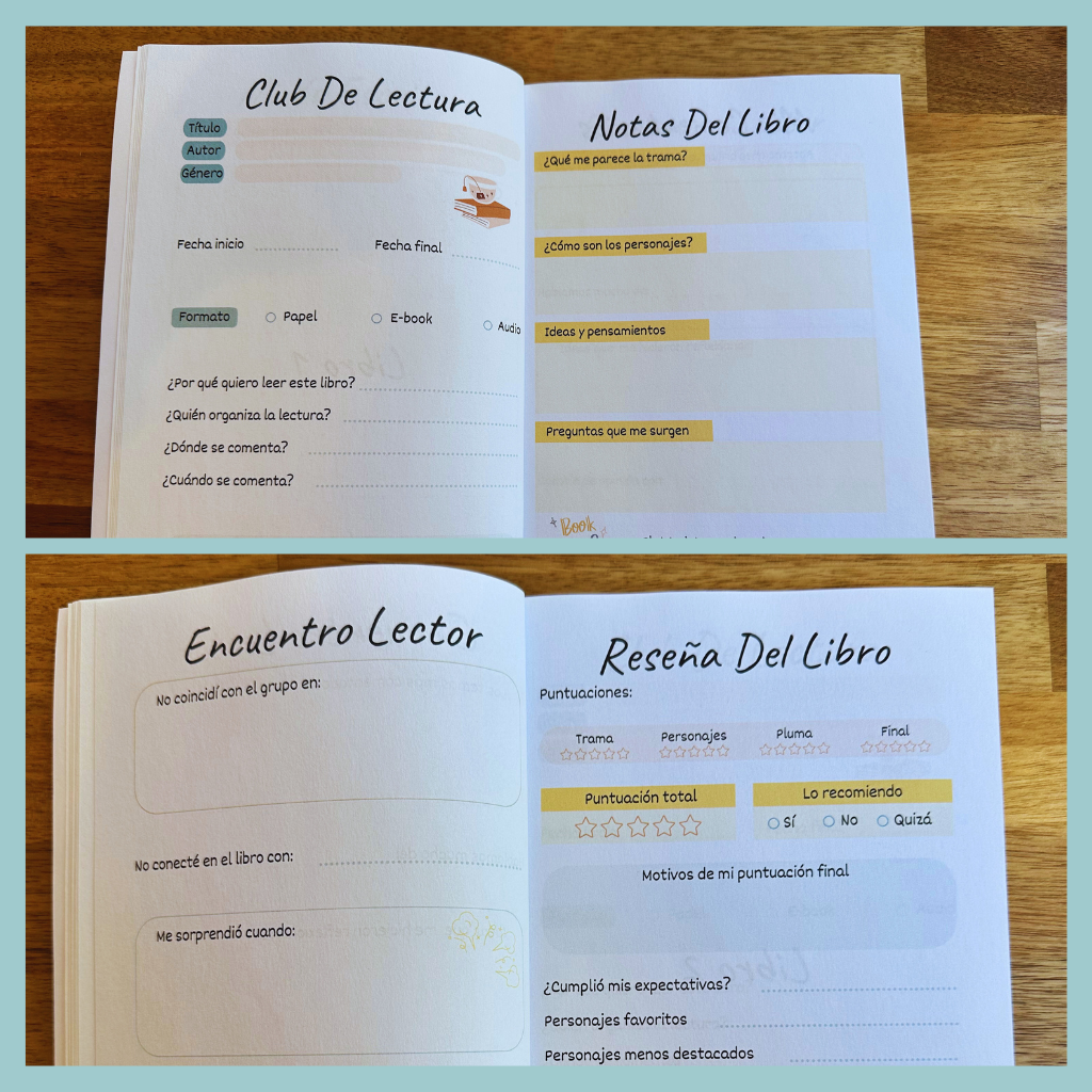 Diario de Club de Lectura a Color